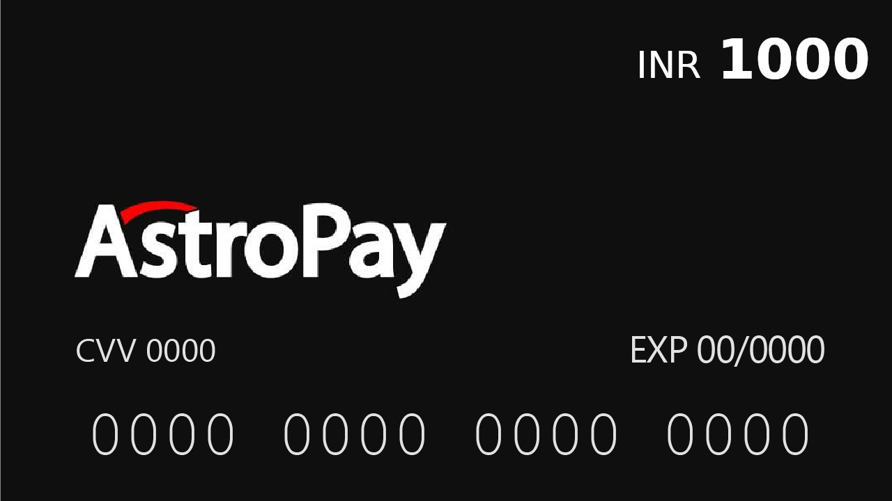Astropay Card ₹1000 IN 10.12 usd