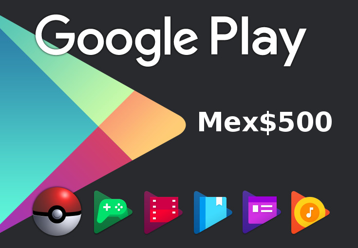 Google Play Mex$500 MXN Gift Card 36.1 usd