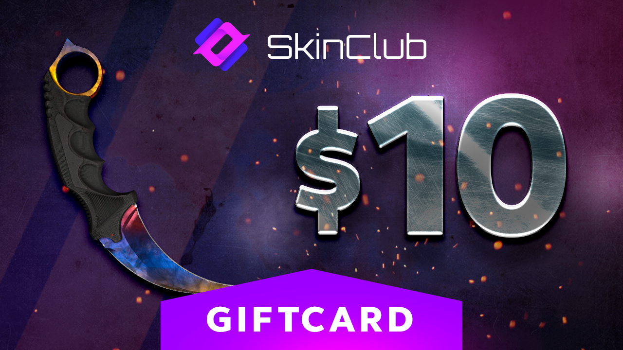 Skin.Club $10 Gift Card 11.66 usd