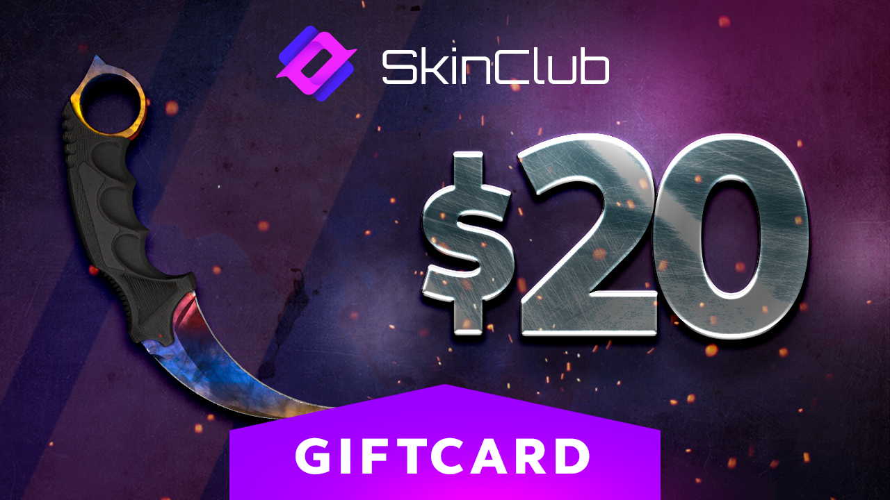 Skin.Club $20 Gift Card 23.23 usd