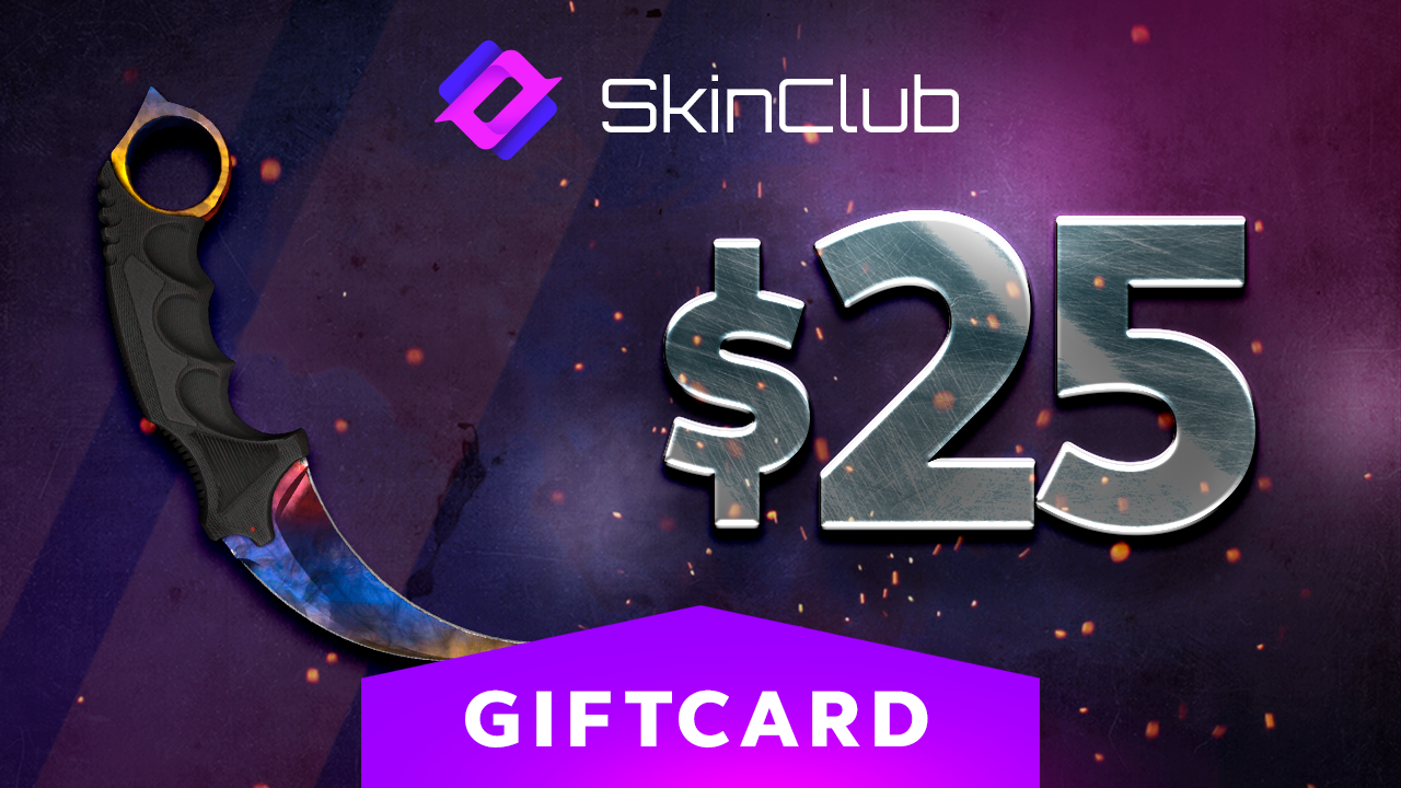 Skin.Club $25 Gift Card 29.01 usd