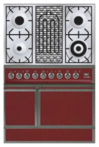 ILVE QDC-90B-MP Red Кухонная плита фотография