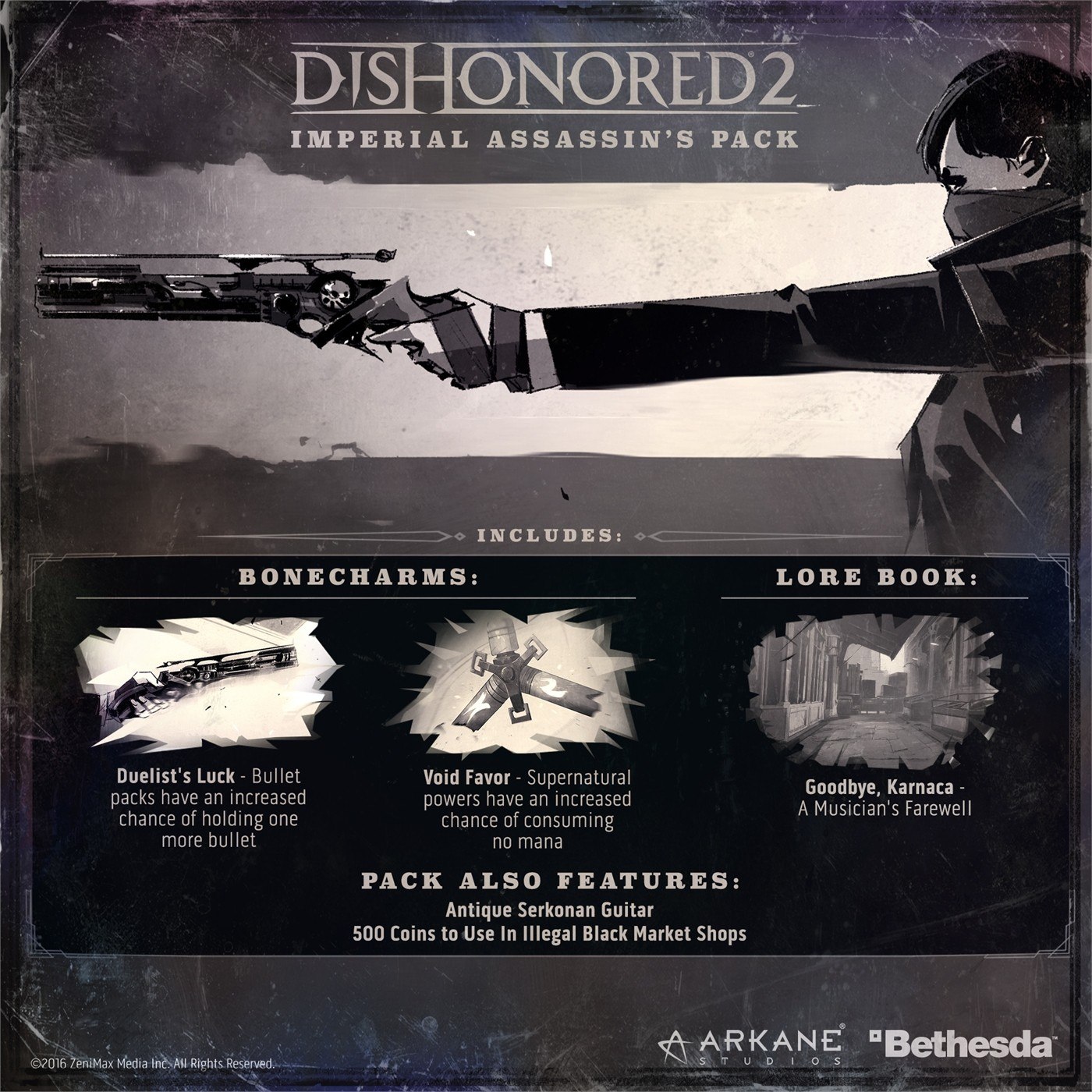 Dishonored 2 - Imperial Assassin's DLC EU Steam CD Key 0.8 usd
